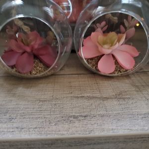 Glass Globed Flowers